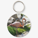 Pink Flamingo keychain
