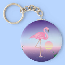 Pink Flamingo keychains