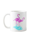 Pink Flamingo Mug by animaltees Pink Flamingo Mug