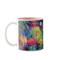 Pink Flamingo Mug by patsarts Pink Flamingo Mug