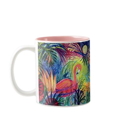Pink Flamingo Mug by patsarts