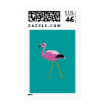 Pink Flamingo Postage Stamps
