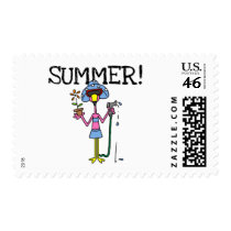 Pink Flamingo Summer T-shirts and Gifts stamps