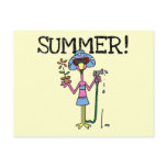 Pink Flamingo Summer T-shirts and Gifts Post Card