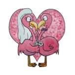 Pink Flamingo Wedding Couple Pair Watercolor t-shirts