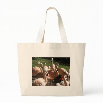 Pink Flamingos Bag by all_creatures