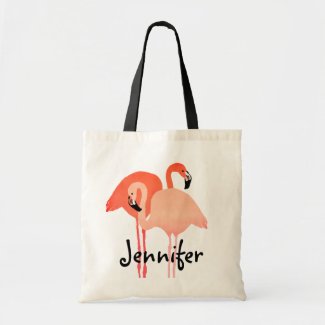 Pink Flamingos Beach Wedding Bag