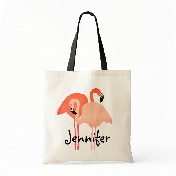 Pink Flamingos Beach Wedding Bag