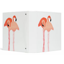 Pink Flamingos Beach Wedding Binder