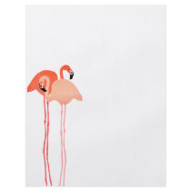 Pink Flamingos Beach Wedding Flyer
