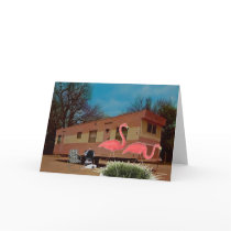 Pink Flamingos Greeting Card