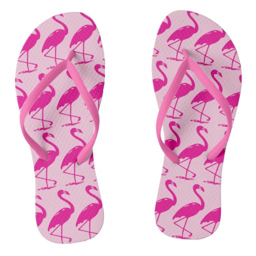 Pink Flamingos Flip Flops Zazzle