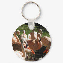 Pink Flamingos keychains