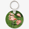 Pink Flamingos keychains