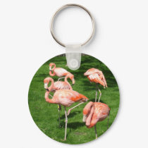 Pink Flamingos keychains