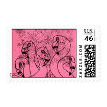 Pink Flamingos Postage