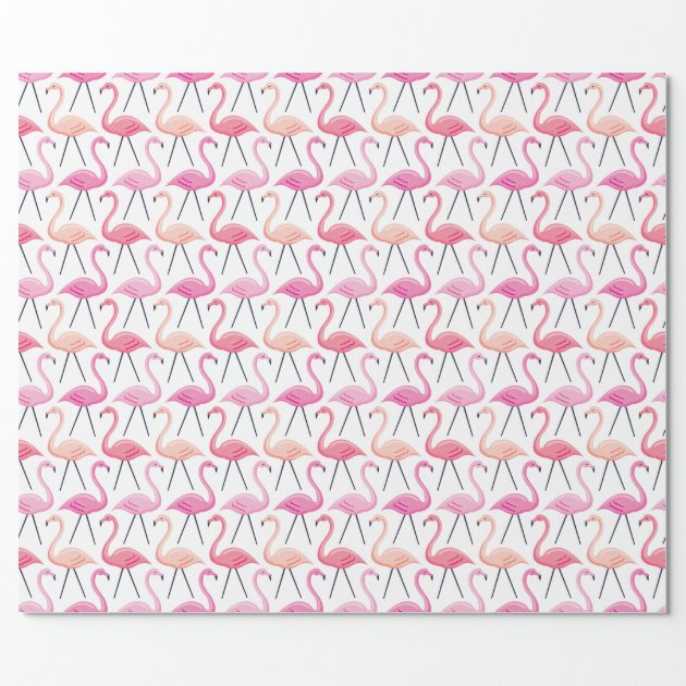Pink Flamingos Wrapping Paper