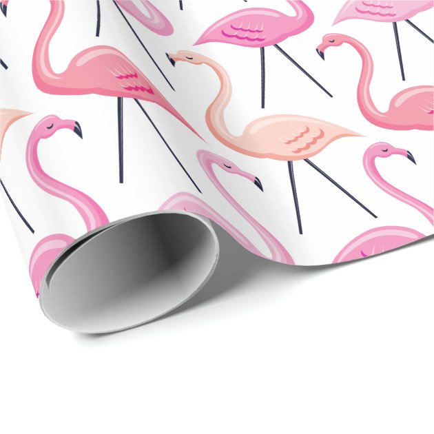 Pink Flamingos Wrapping Paper-2