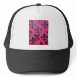 Pink Fleur De Lis Mesh Hat