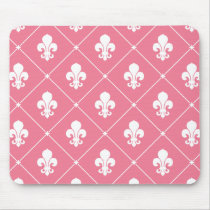 Pink Fleur de Lis mousepads by evilinpink Pink Fleur de Lis mousepads