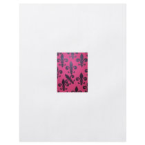 Pink fleur de lis painting flyers