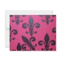 Pink fleur de lis painting invitations by loudesigns Pink fleur de lis painting invitations