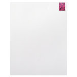 Pink fleur de lis painting letterhead template