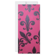 Pink fleur de lis painting rack cards by loudesigns Pink fleur de lis painting rack cards