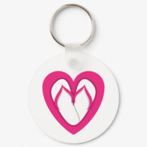 pink flip flop design 2 keychains by ChesterVonFluffy pink flip flop design 2 keychains