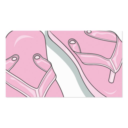 Pink Flip Flops Business Cards (back side)