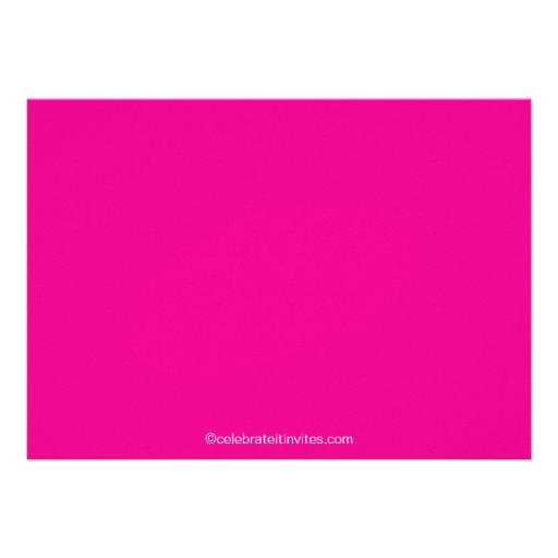 Pink Flip Flops Pool Party Invitation