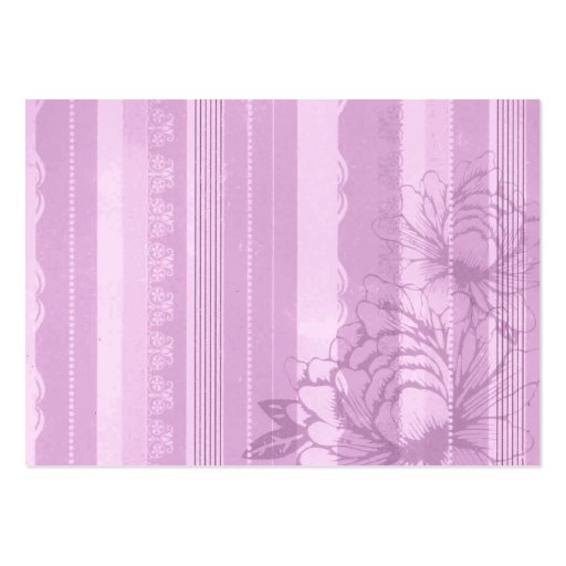 Pink Flora Business Card (front side)