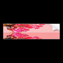 Pink Floral Arrangements bumper stickers by doonagiri Pink Floral Arrangements bumper stickers