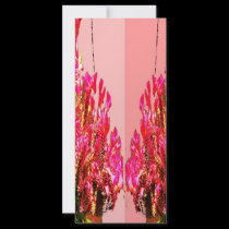Pink Floral Arrangements rack cards by doonagiri Pink Floral Arrangements rack cards