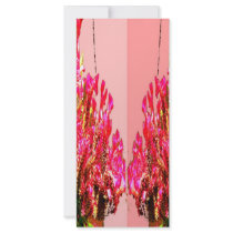Pink Floral Arrangements Custom Rack Cards