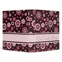 Pink Floral Avery Binder