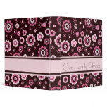 Pink Floral Avery Binder