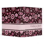 Pink Floral Avery Binder