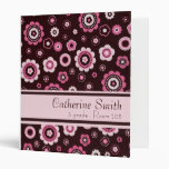 Pink Floral Avery Binder