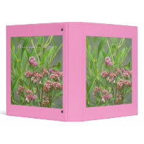 Pink Floral 3 Ring Binders