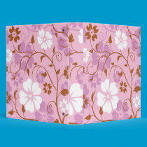Pink Floral Binder binders