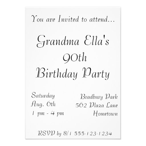 Pink Floral Birthday Invitations Announcements