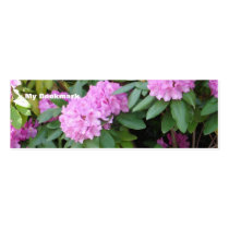 Pink Floral Bookmark business cards by joanspouse Pink Floral Bookmark business cards