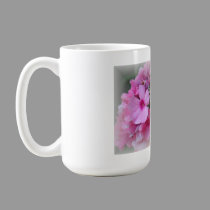 Pink floral bouquet paint mugs