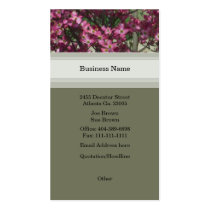Pink Floral Business Card business cards