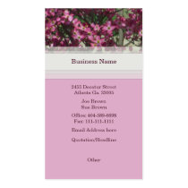 Pink Floral Business Card business cards