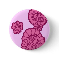 Pink Floral buttons