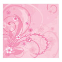 pink floral composition posters
