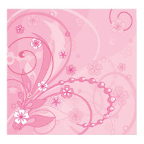 pink floral composition posters