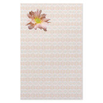 Pink Floral Daisy Stationery